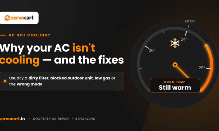 AC Not Cooling? Common Reasons and Fixes Before You Call for ac Repair and services in bangalore