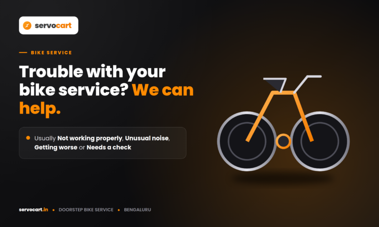 Technician repairing a dent and repainting a bike panel at a Bangalore doorstep service