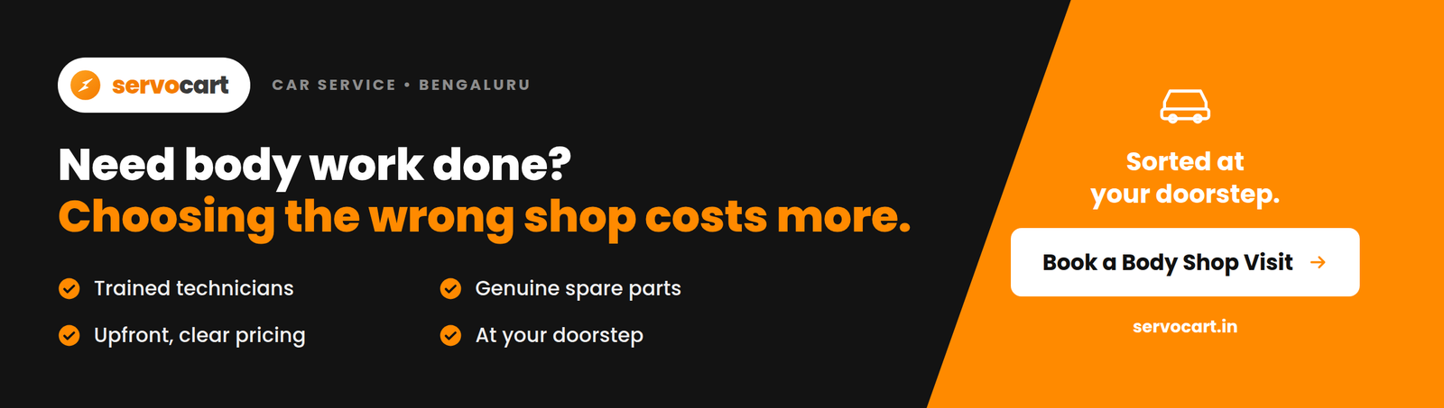 Car Body Shop Near Me: What a Good Bangalore Body Shop Should Offer Customer inspecting colour-matched panel repair under bright lighting at a Bangalore body shop